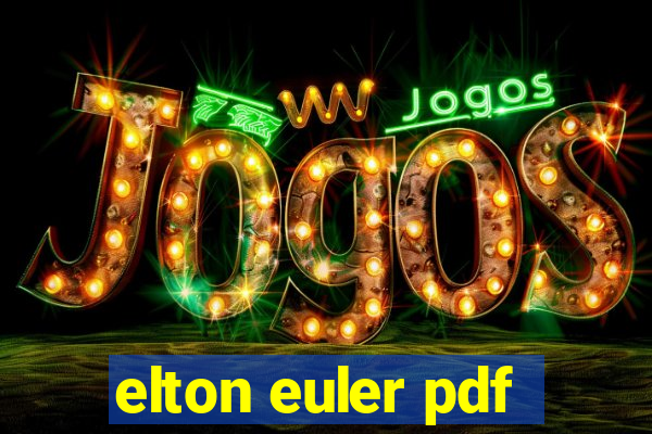 elton euler pdf